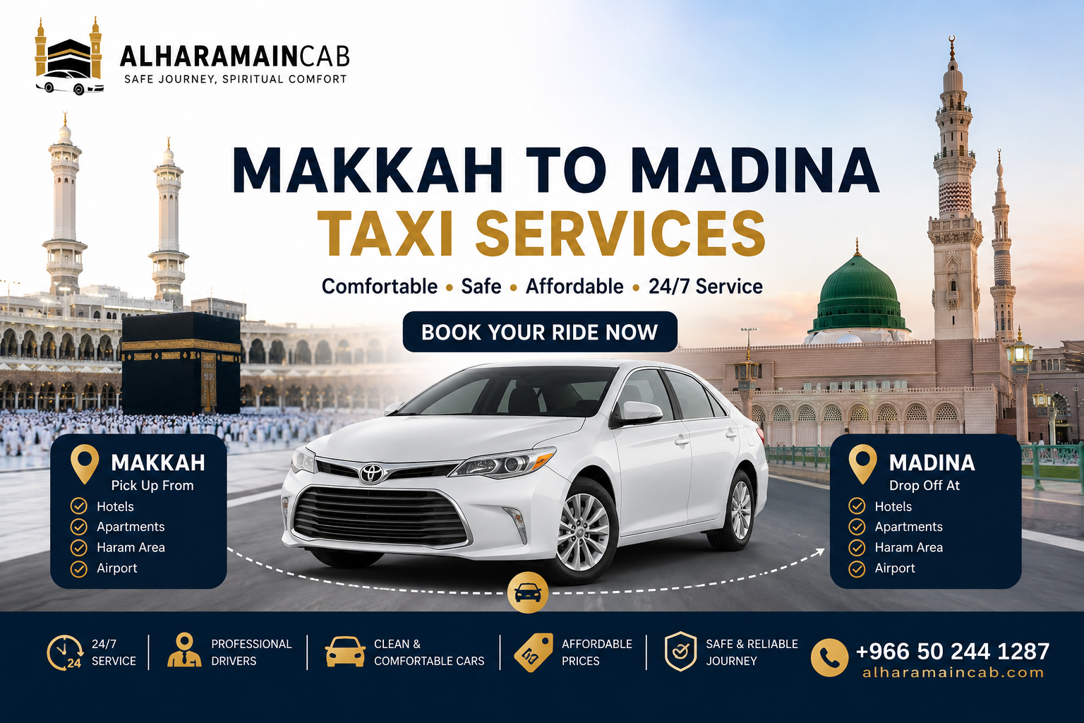 Makkah to Madinah Taxi