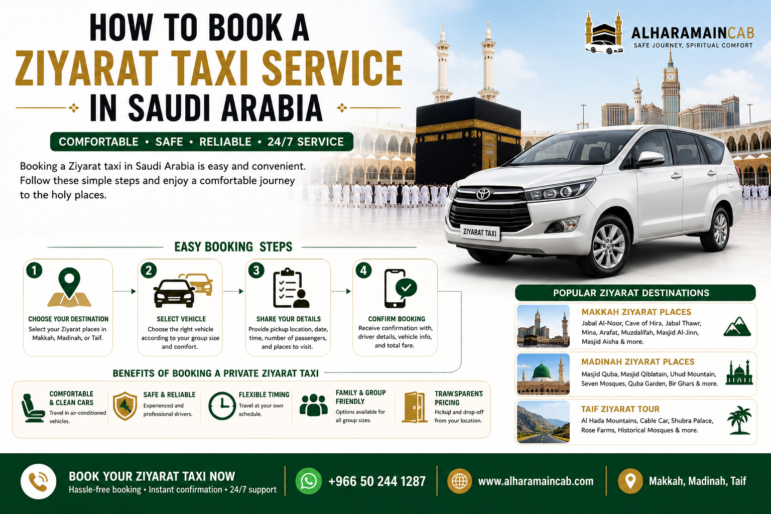 Ziyarat taxi service for pilgrims